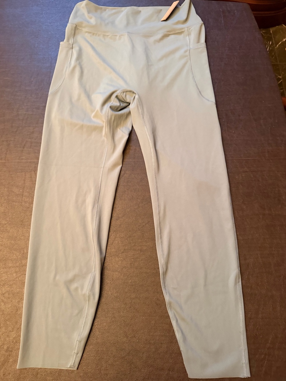 SHAPELLX-Light Sage Green High-Waisted Shape wear  Leggings